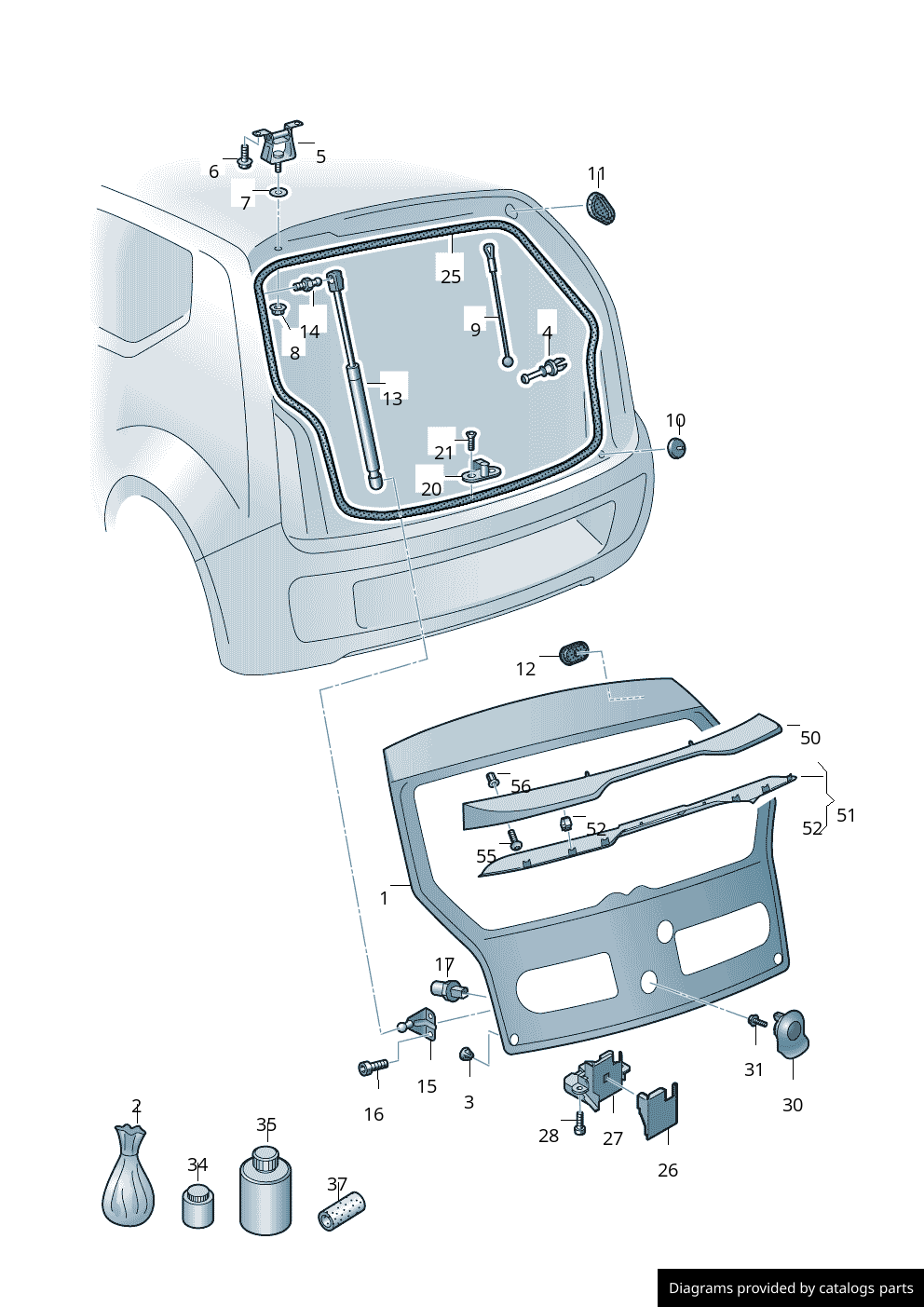 Car part diagram