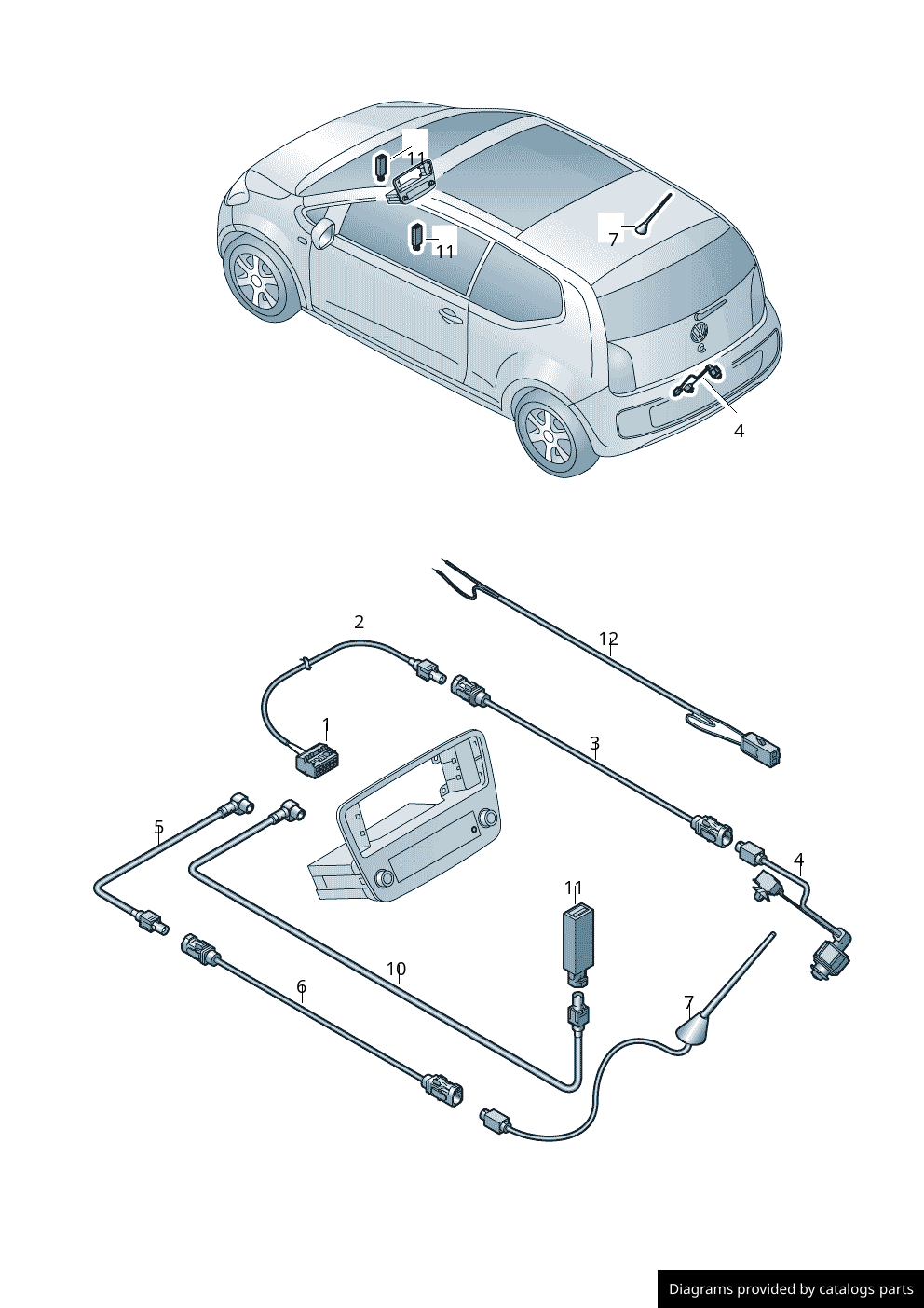 Car part diagram