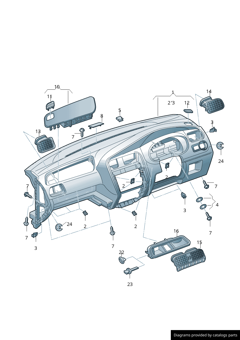 Car part diagram