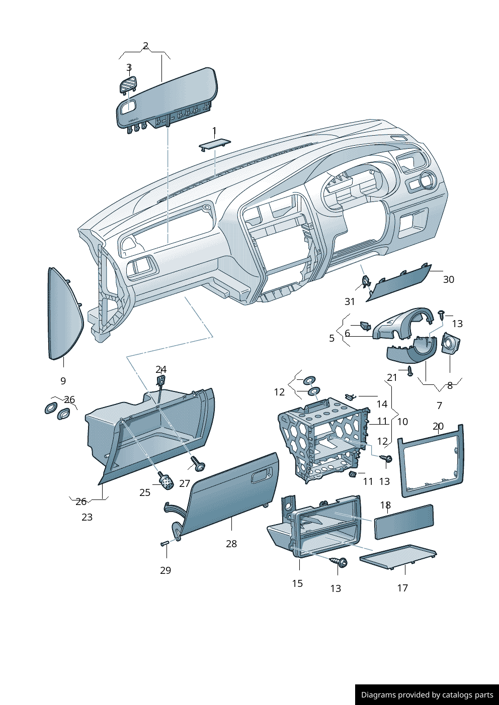 Car part diagram