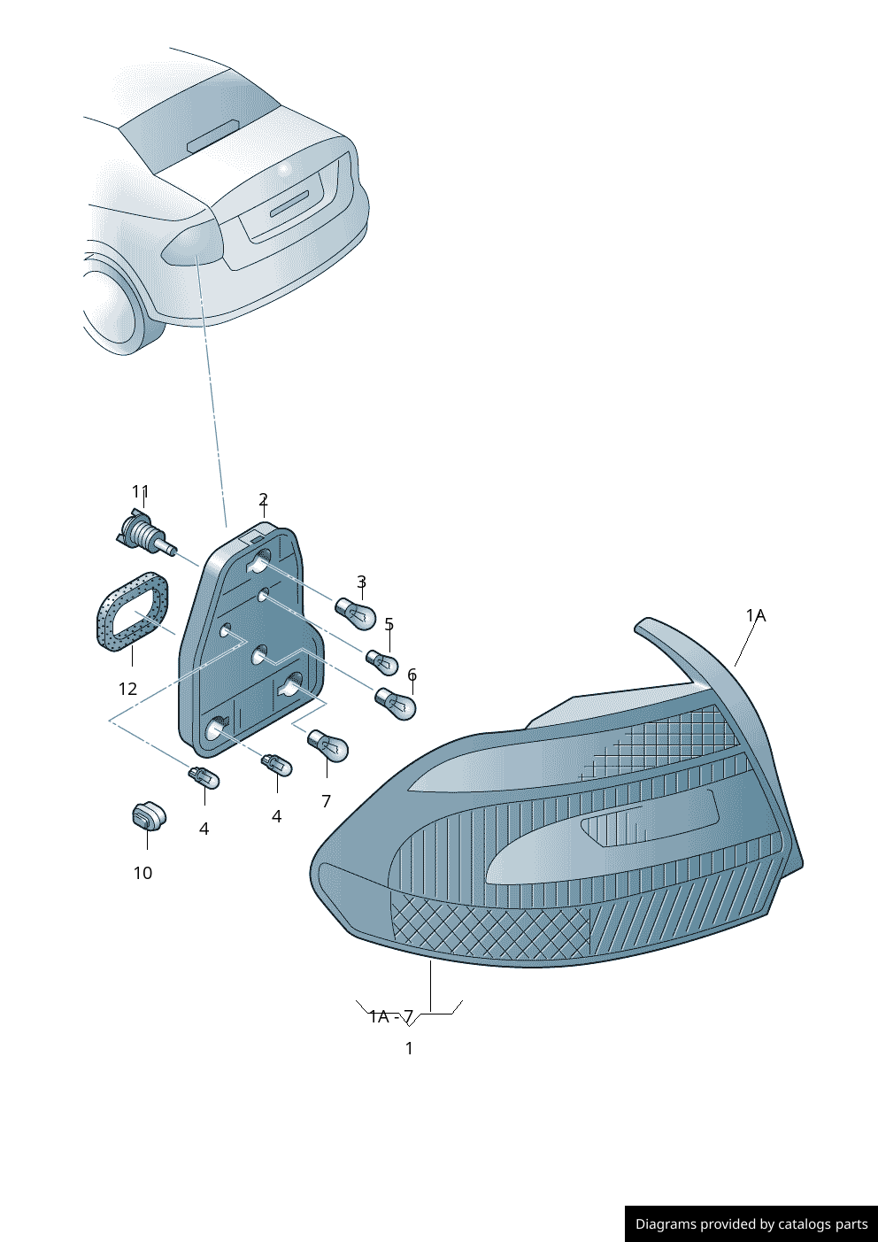 Car part diagram