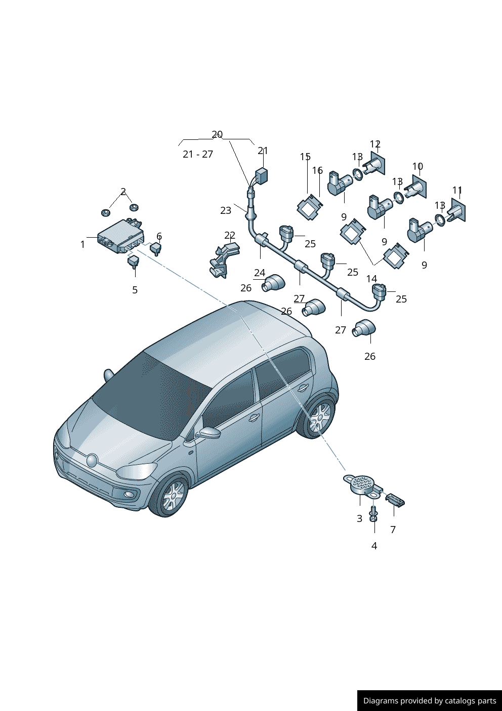 Car part diagram
