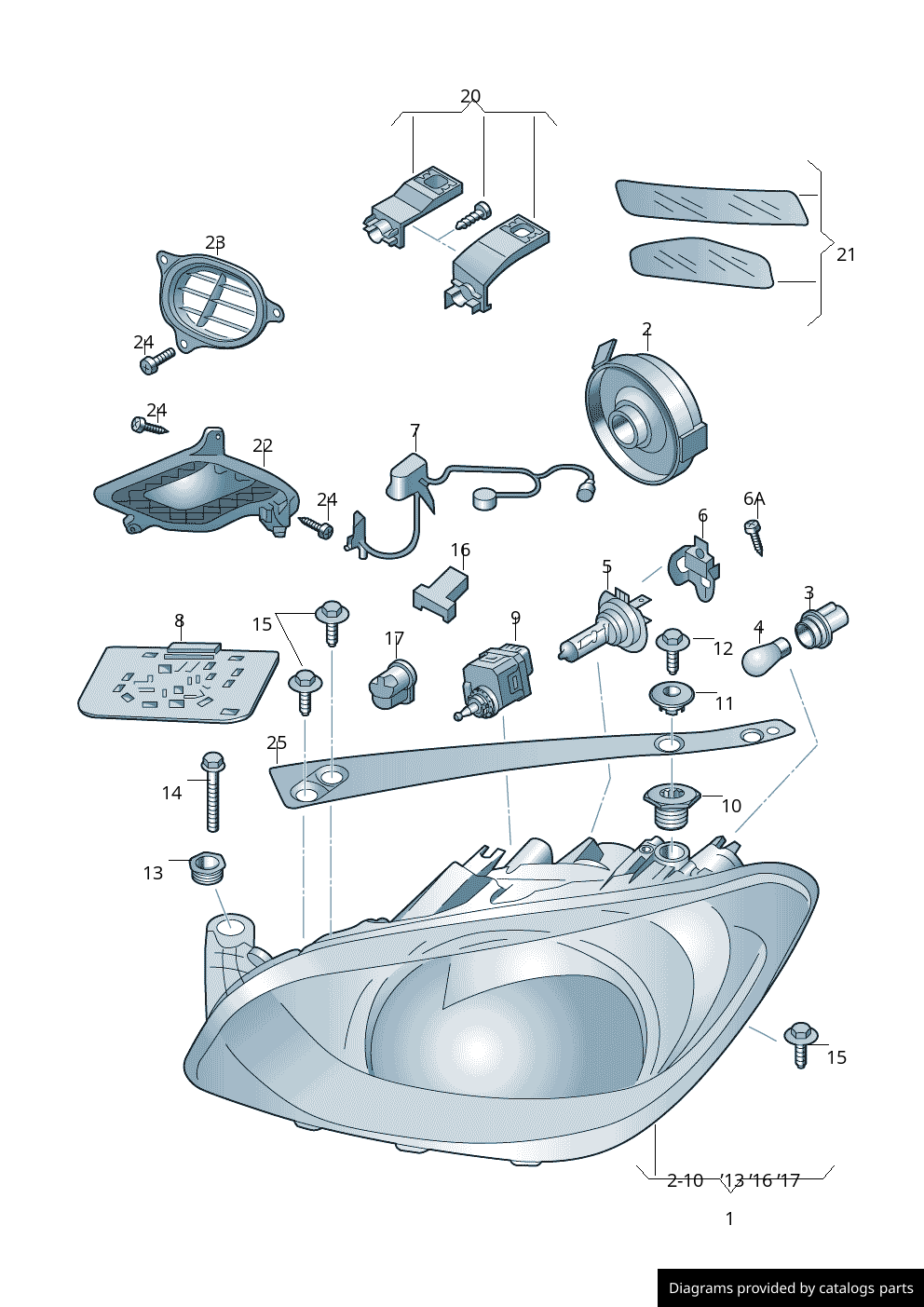 Car part diagram