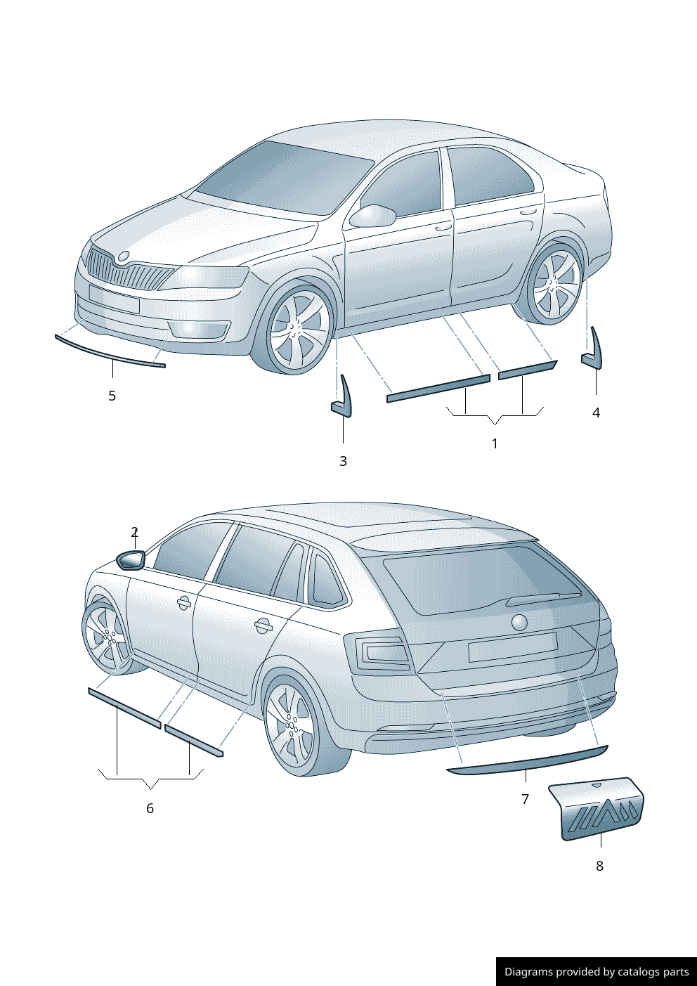 Car part diagram