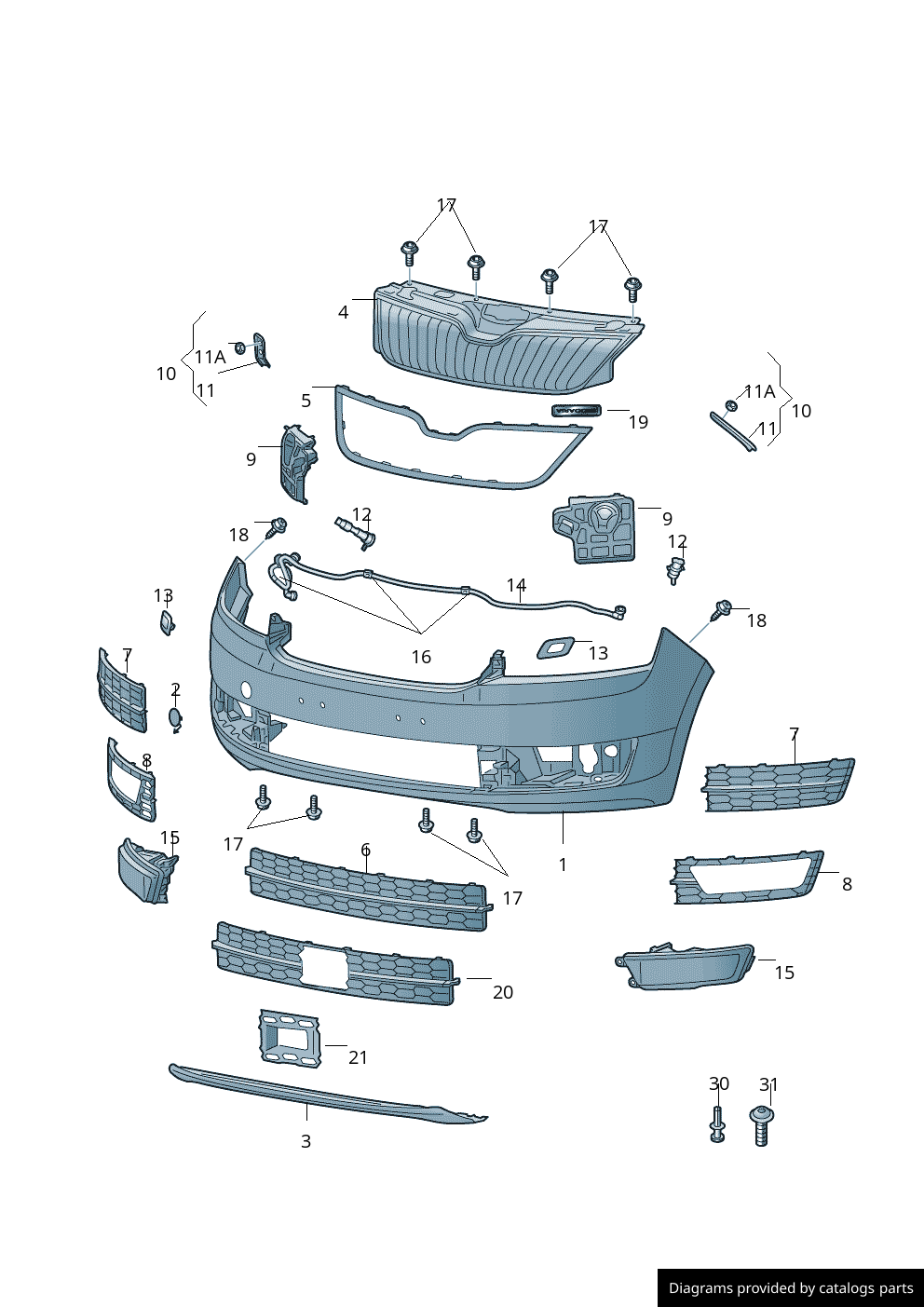 Car part diagram