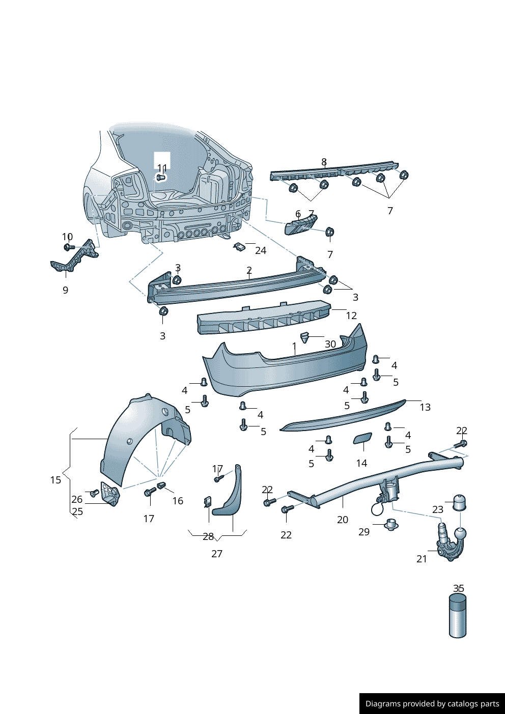Car part diagram