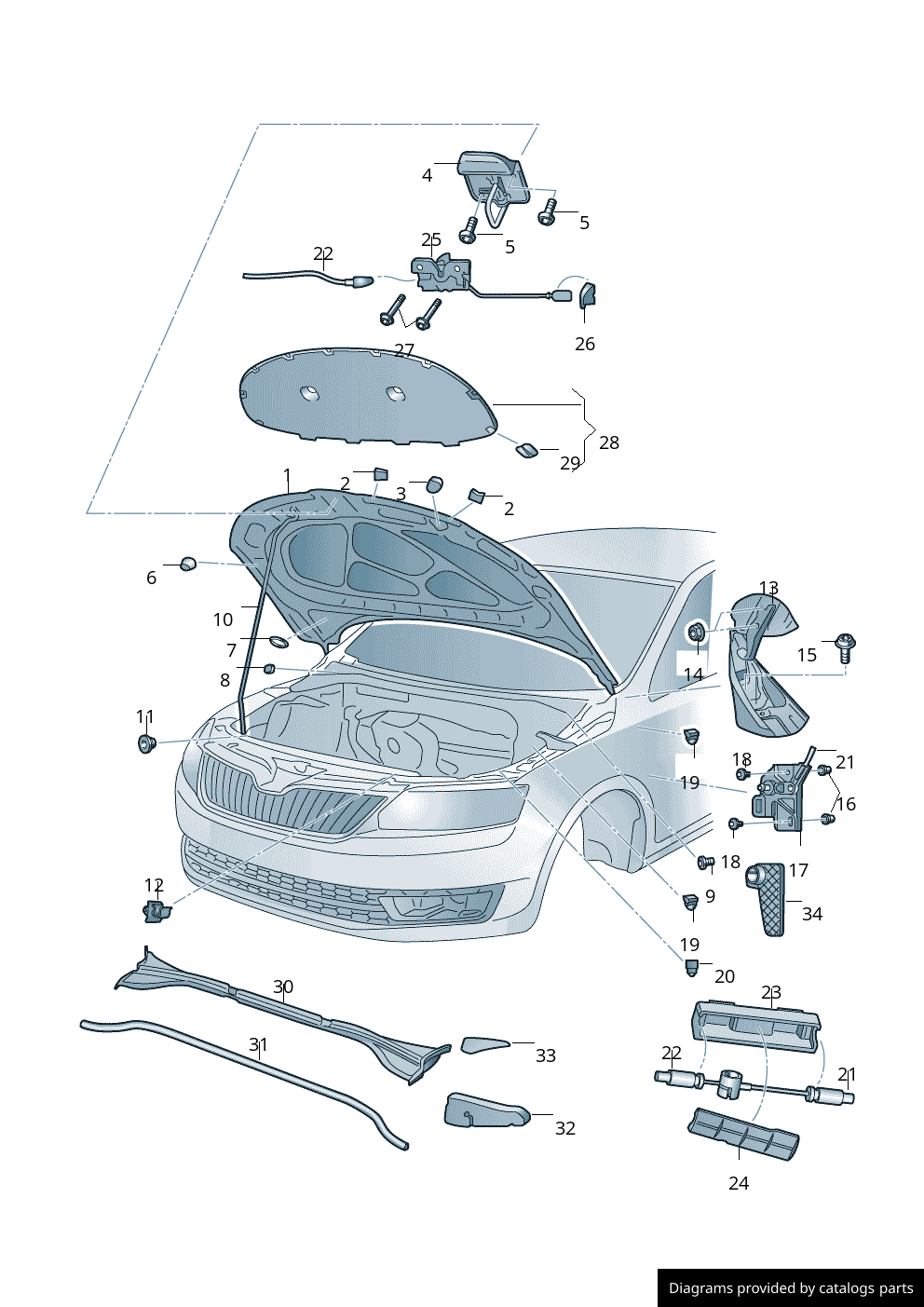 Car part diagram