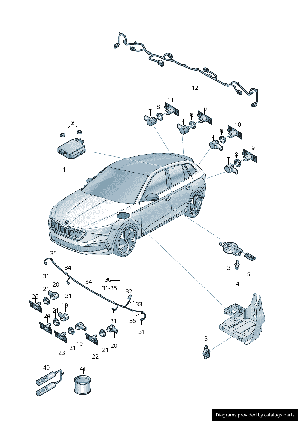 Car part diagram