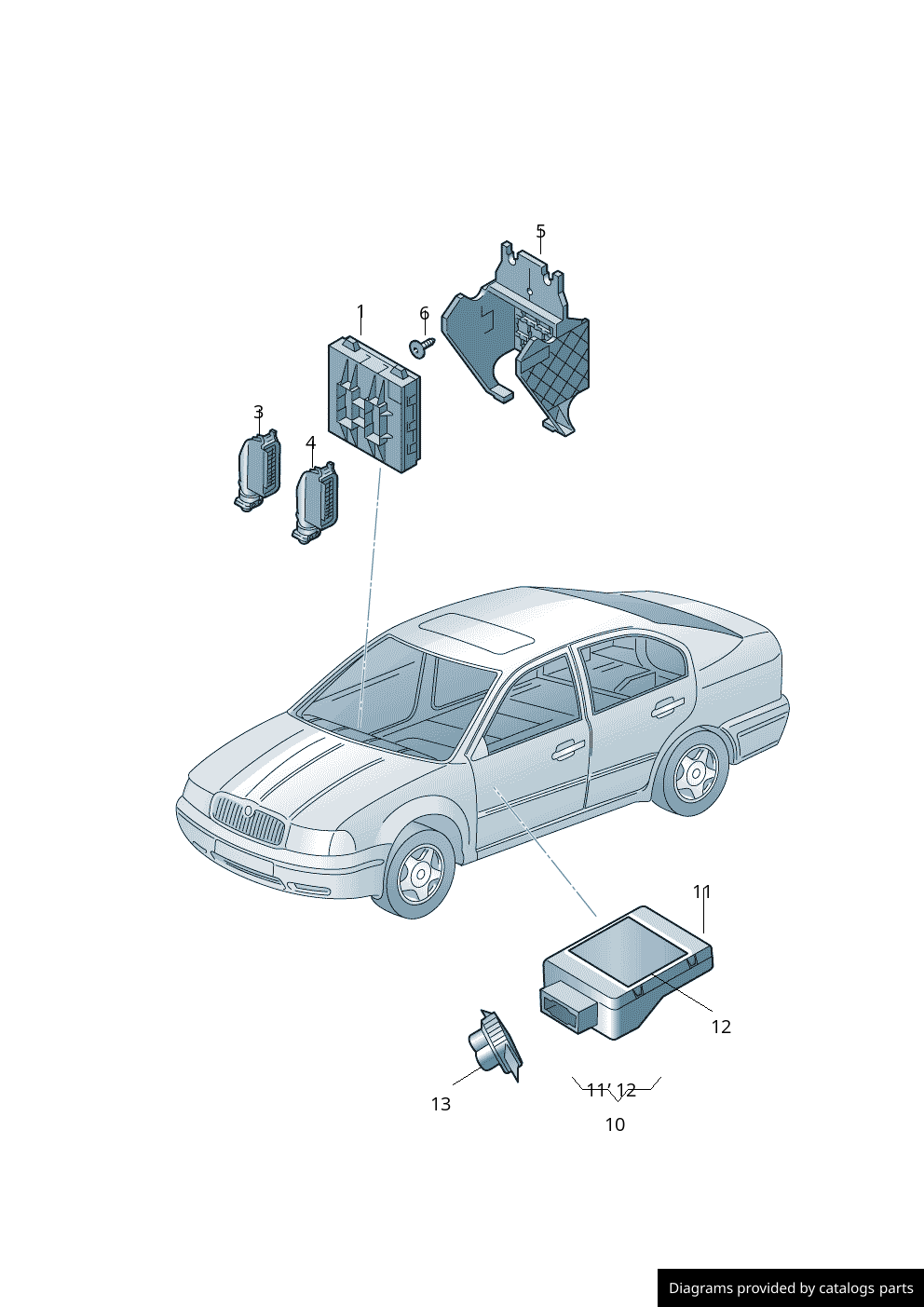 Car part diagram
