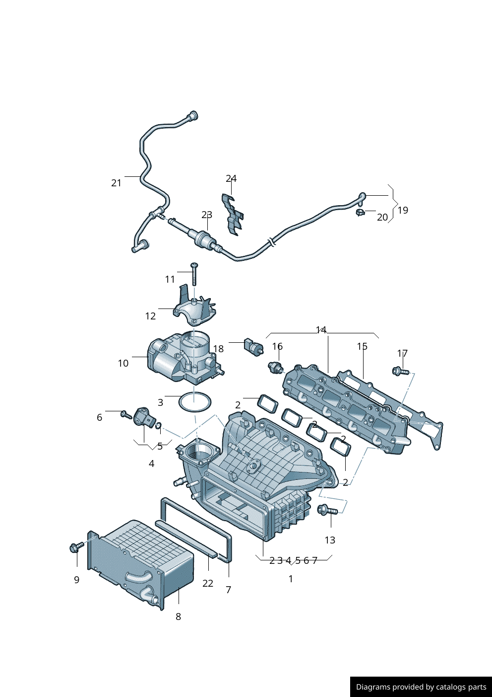 Car part diagram