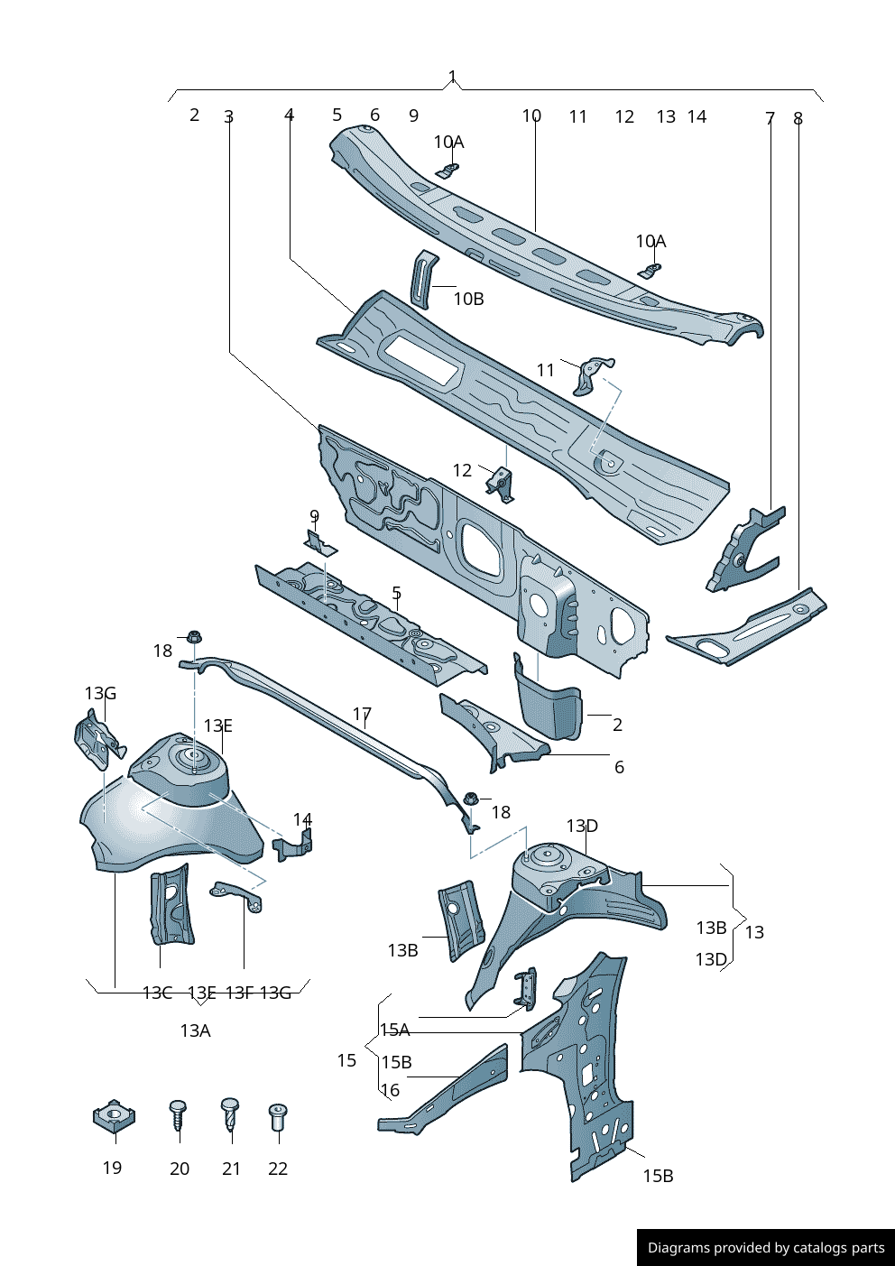 Car part diagram