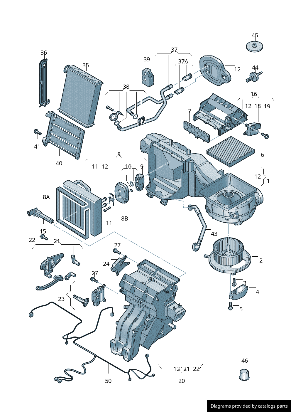 Car part diagram