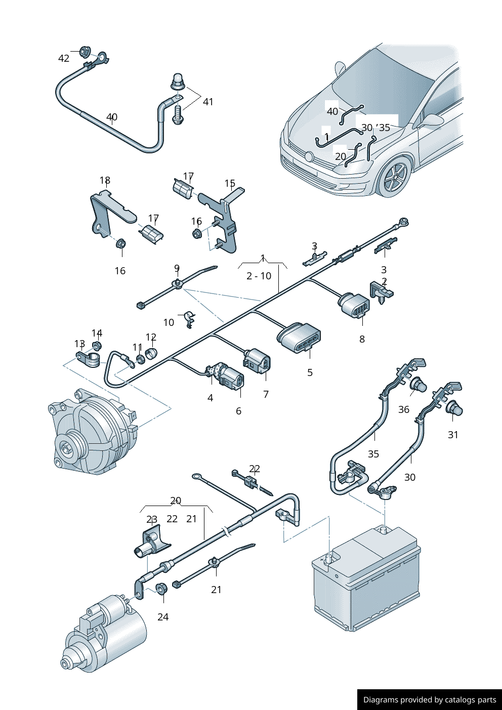 Car part diagram