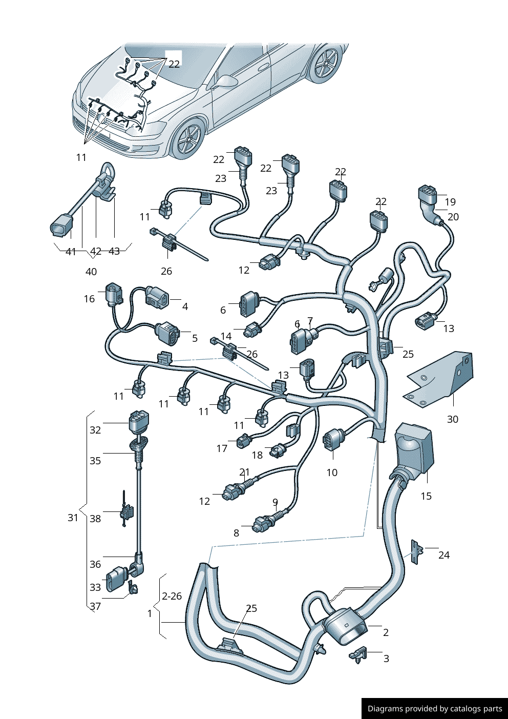 Car part diagram