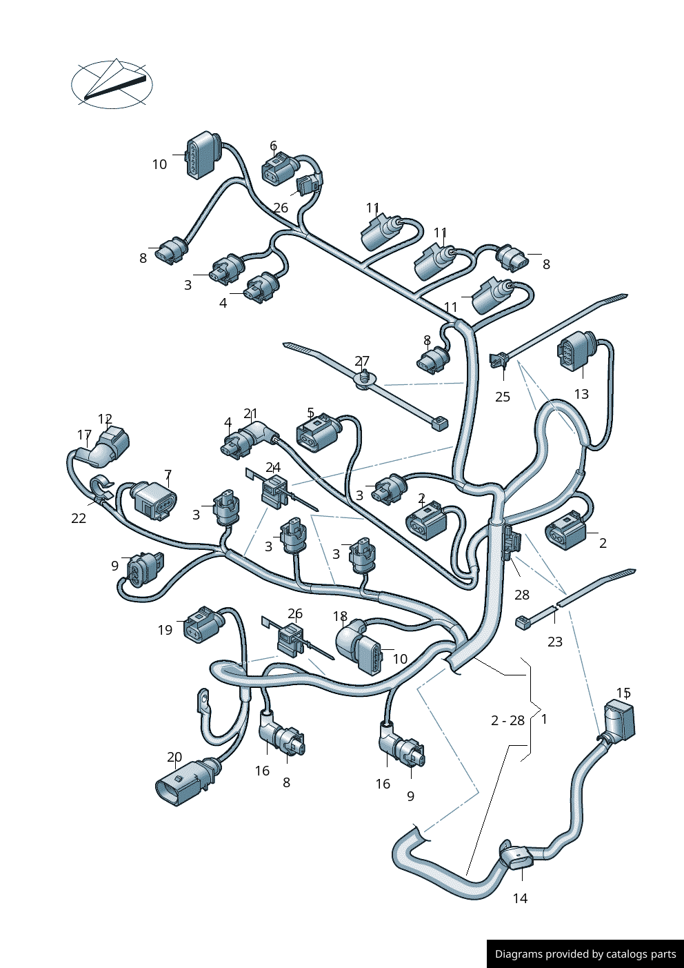 Car part diagram