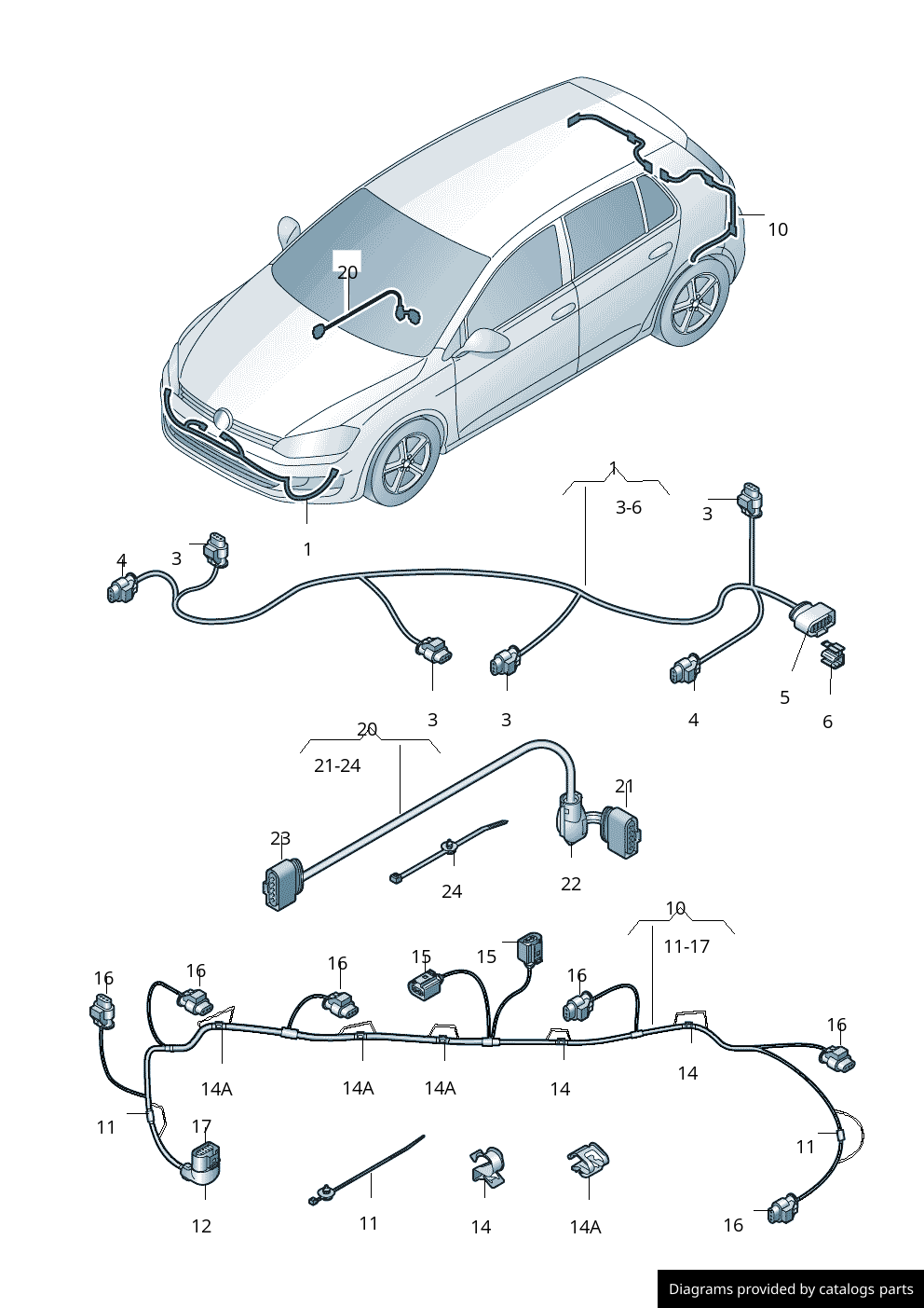 Car part diagram