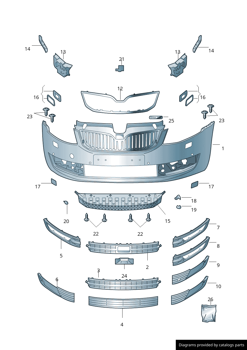 Car part diagram
