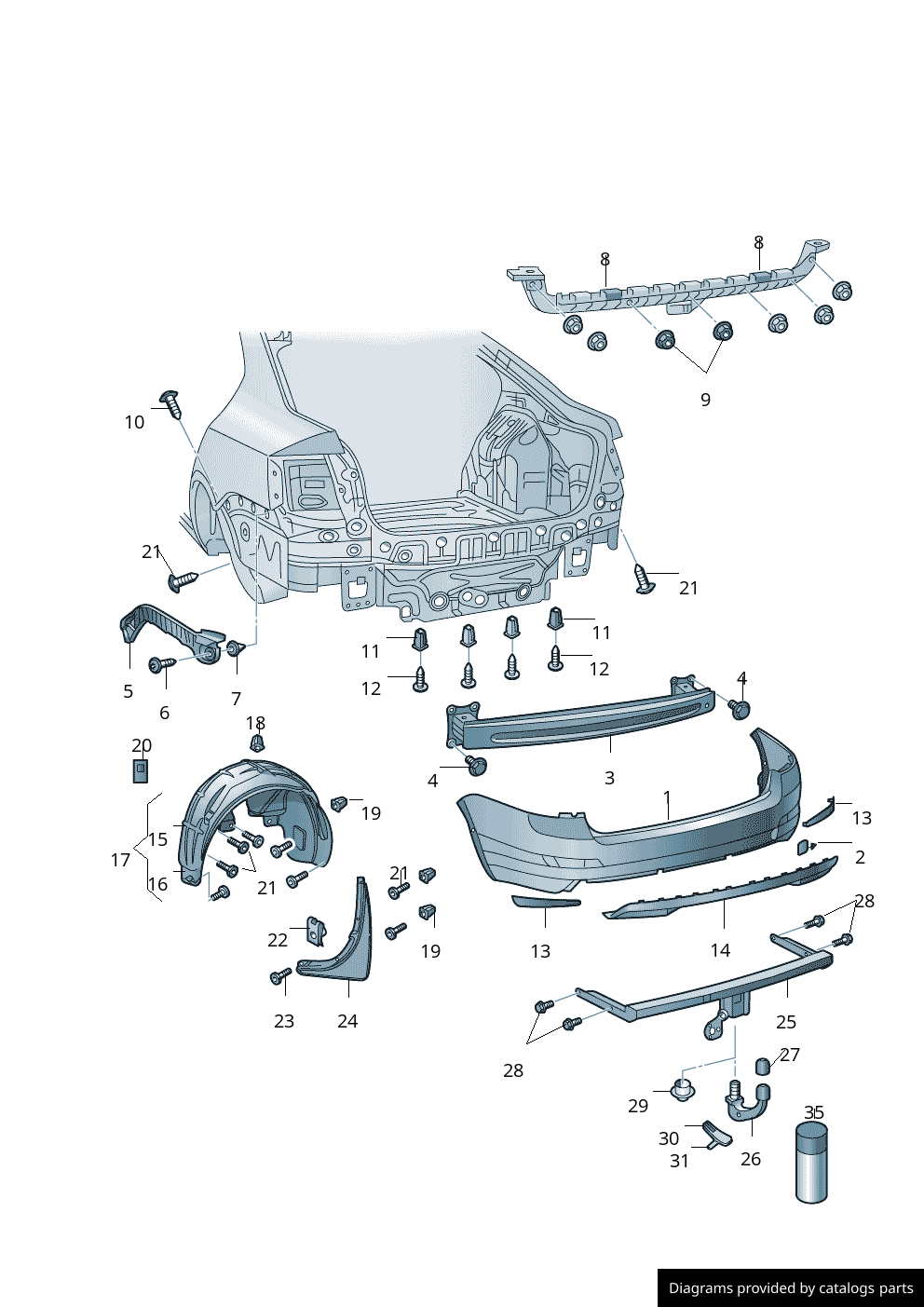 Car part diagram