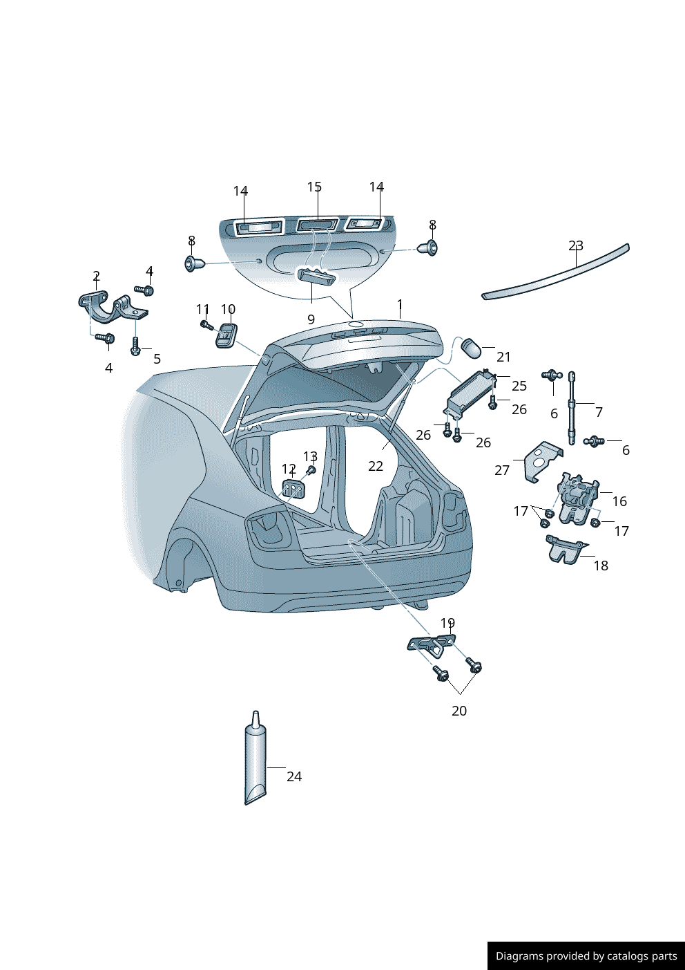 Car part diagram