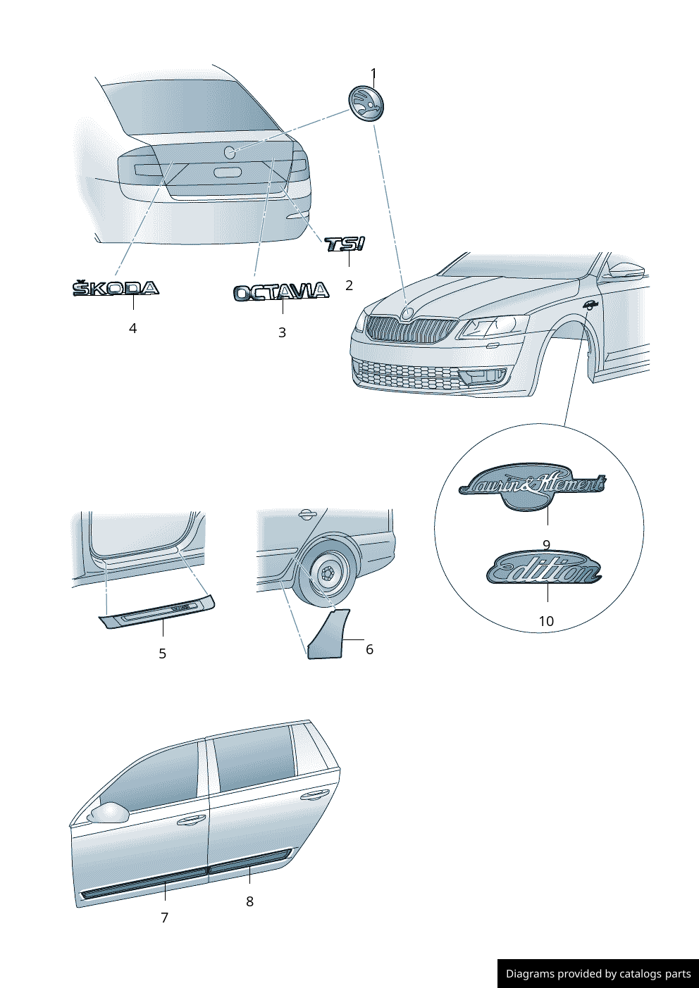 Car part diagram