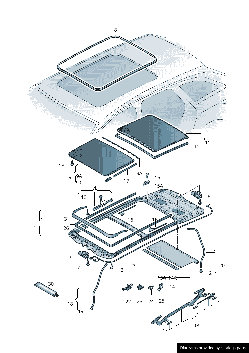 Car part diagram
