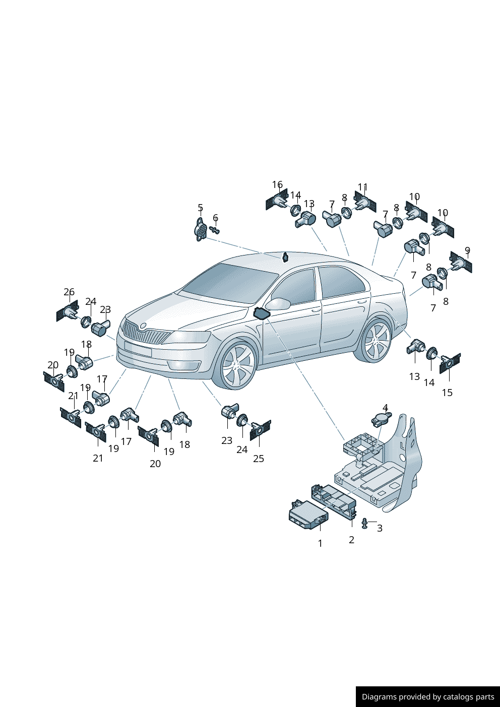 Car part diagram