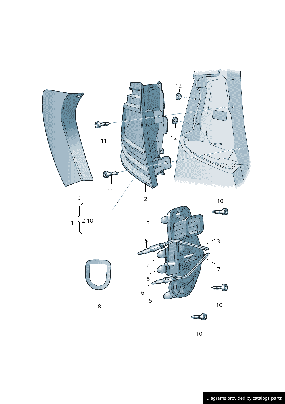 Car part diagram