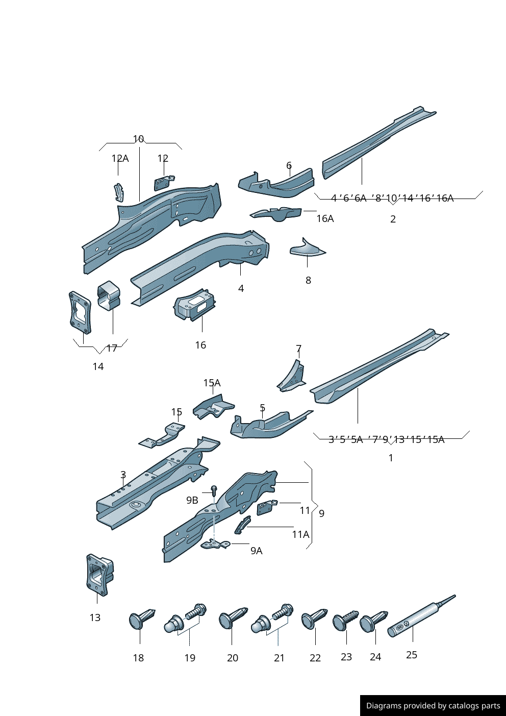 Car part diagram