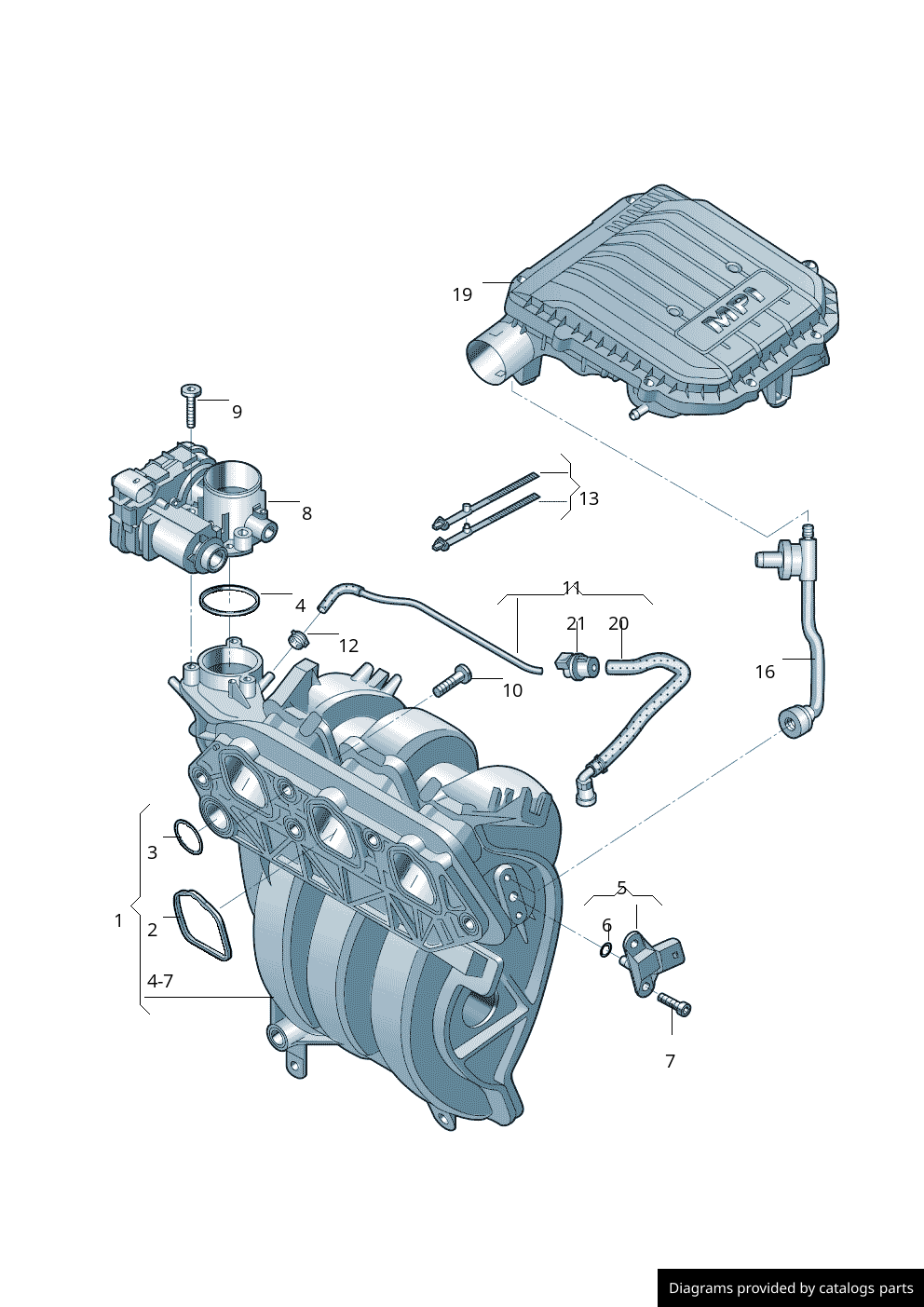Car part diagram