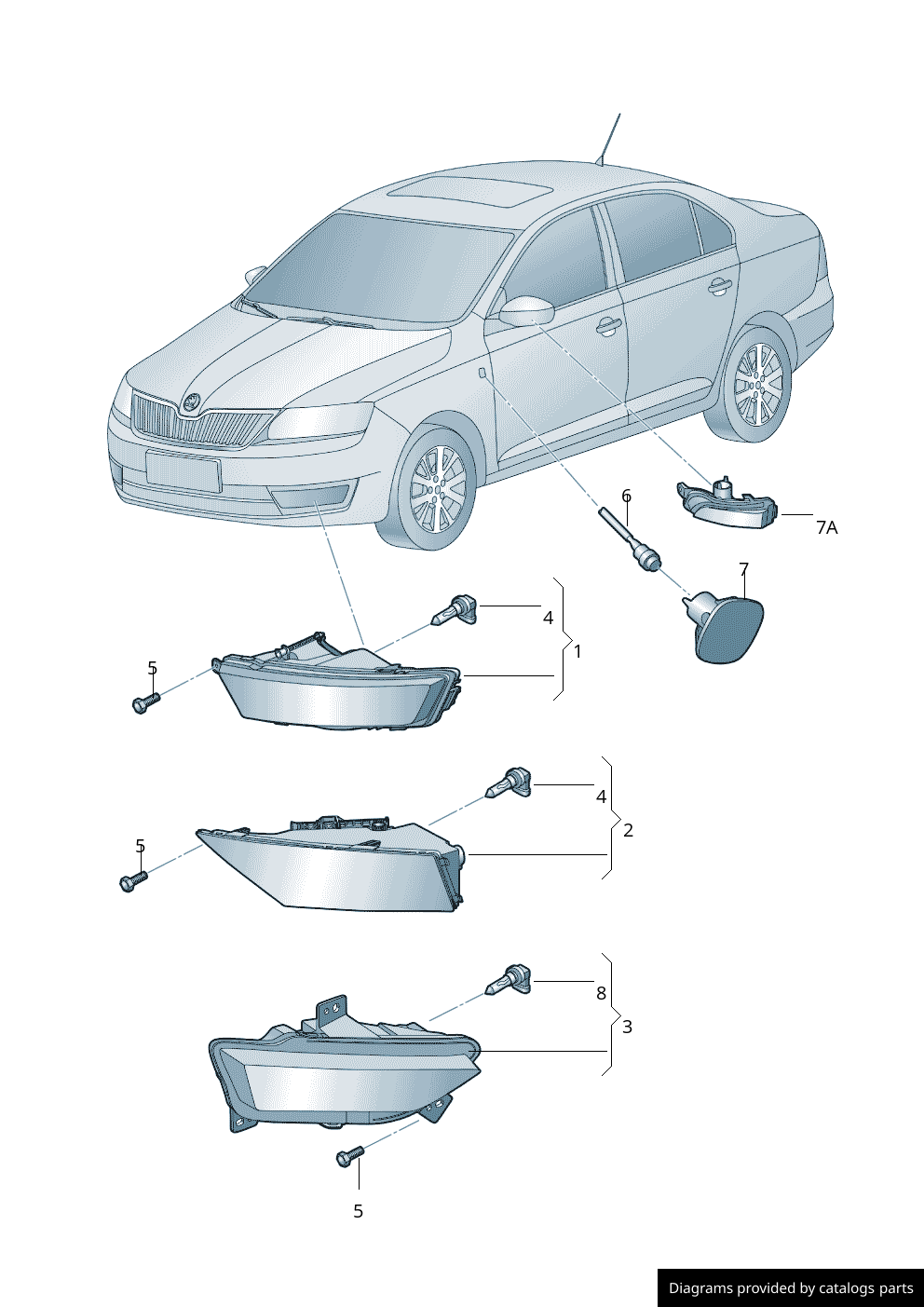 Car part diagram
