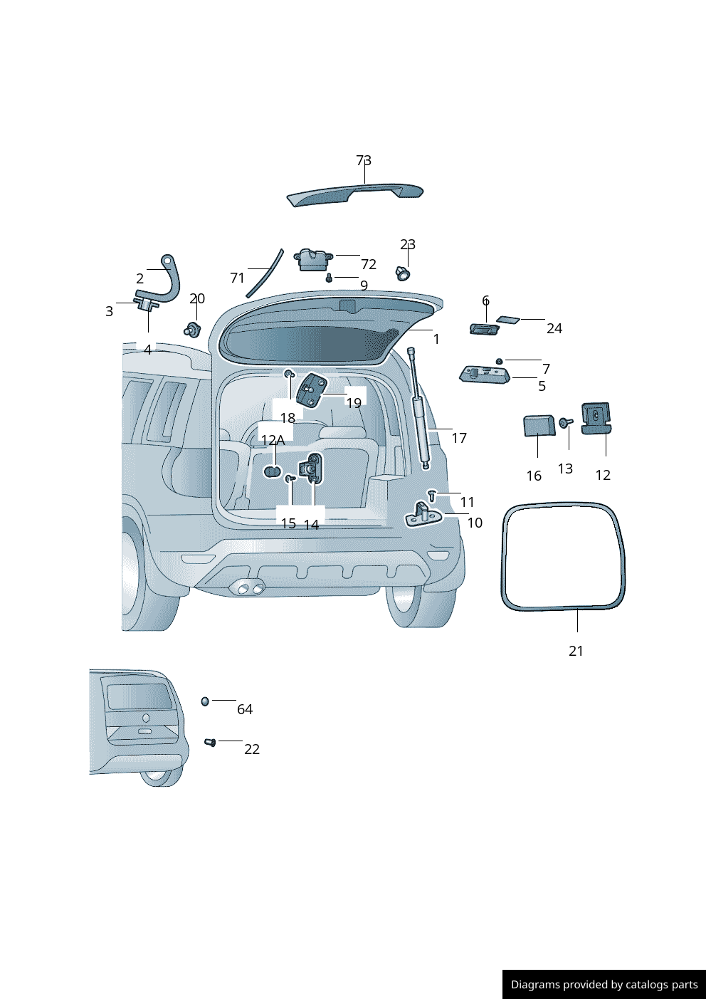 Car part diagram