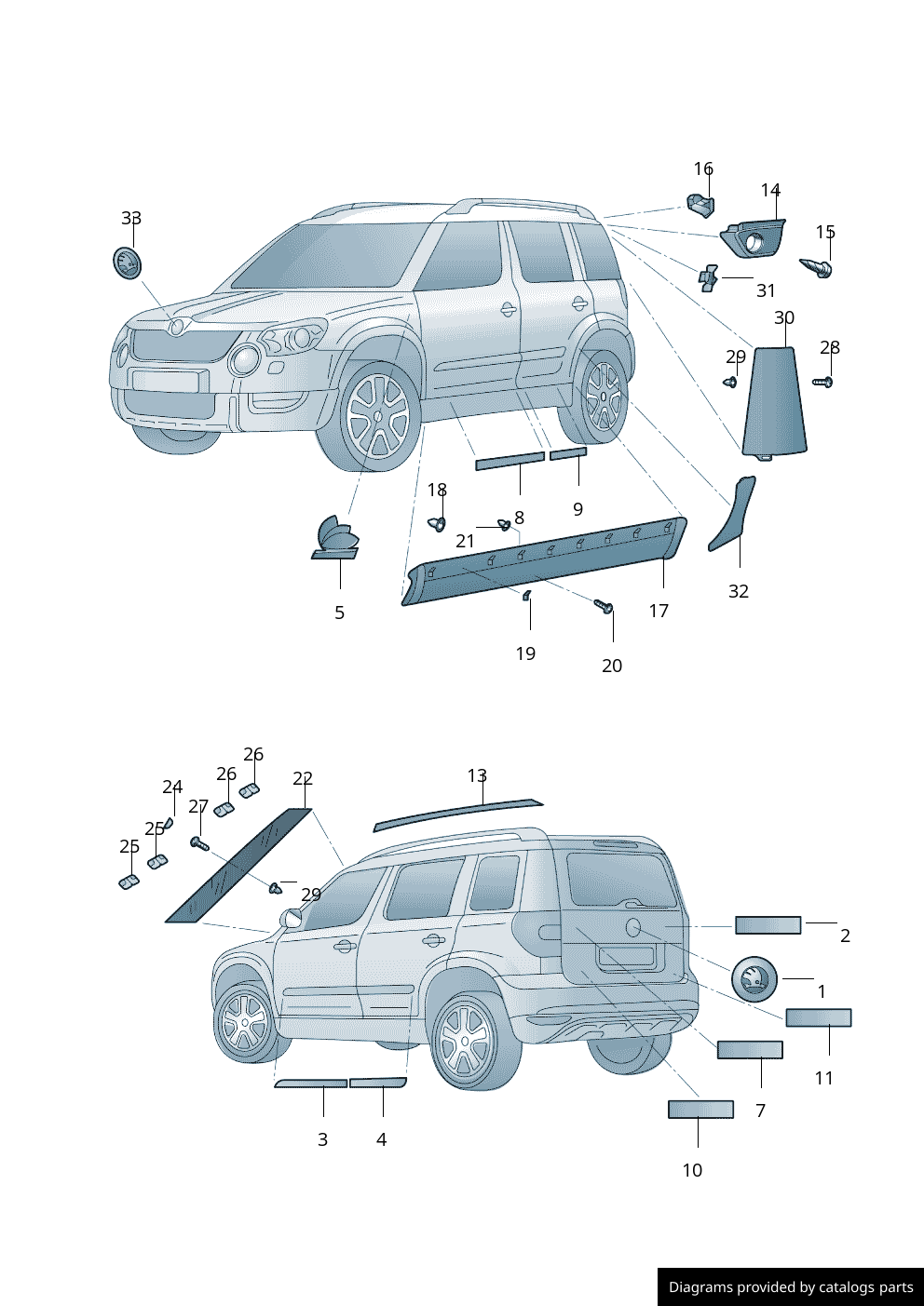 Car part diagram