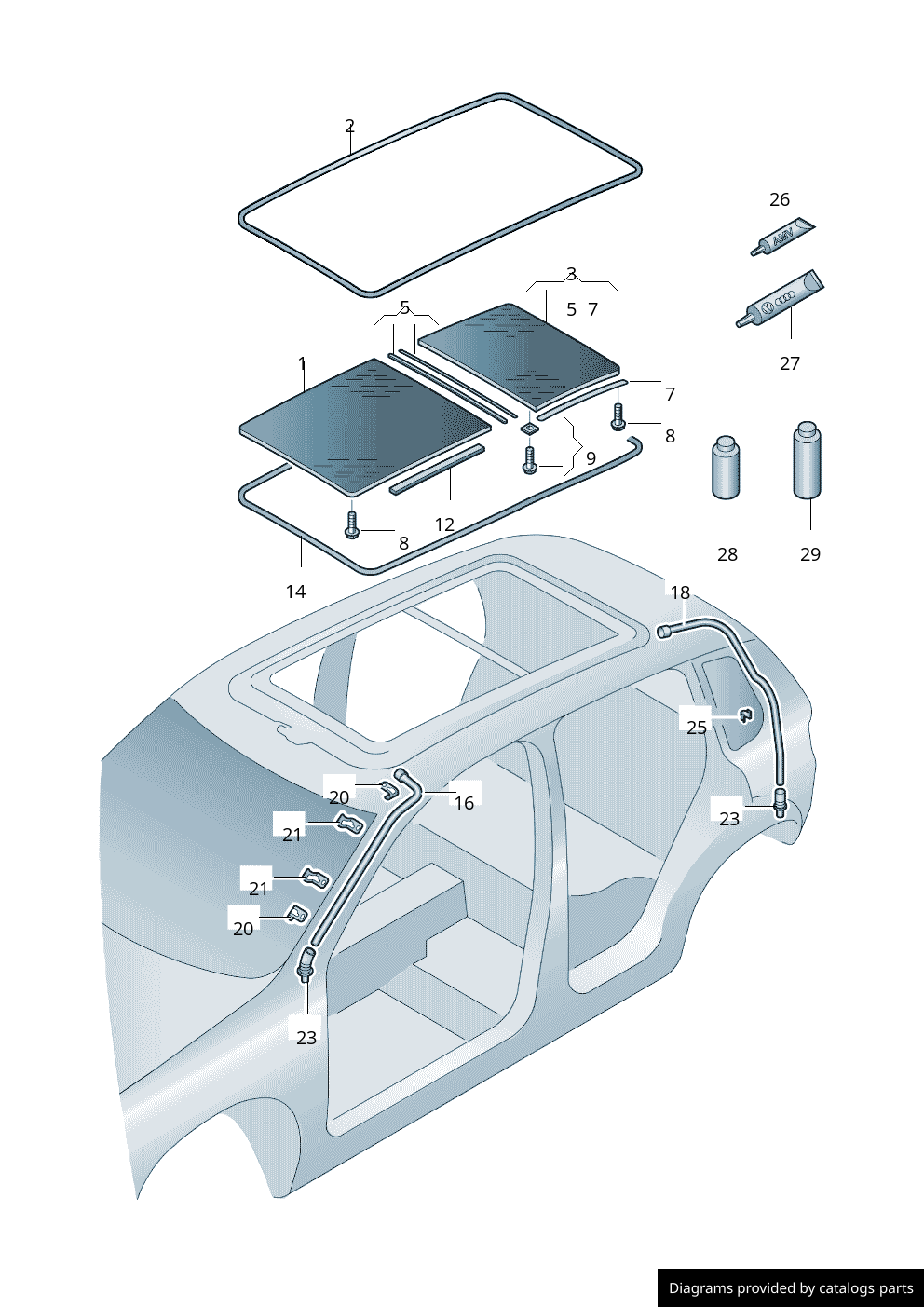 Car part diagram