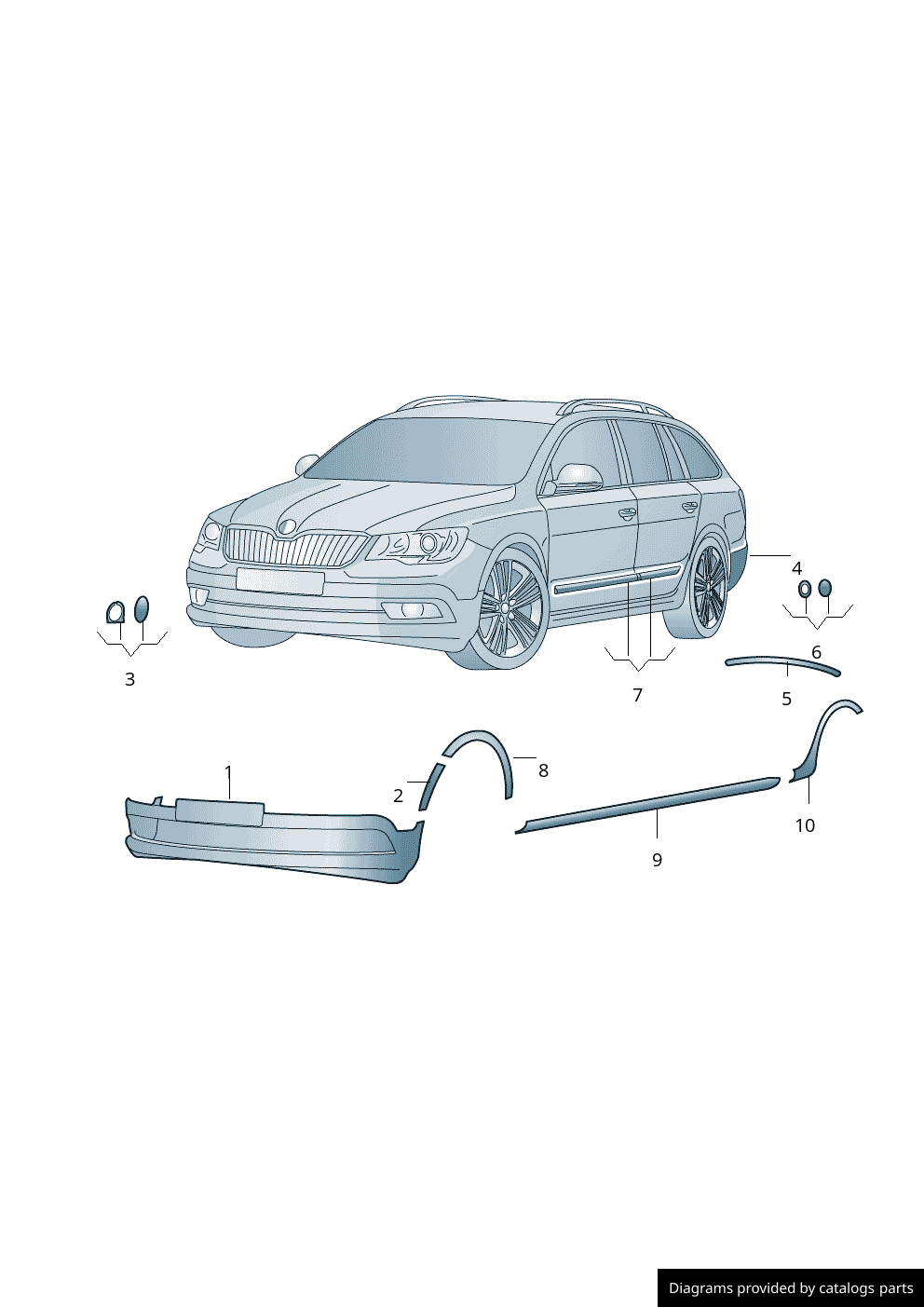 Car part diagram