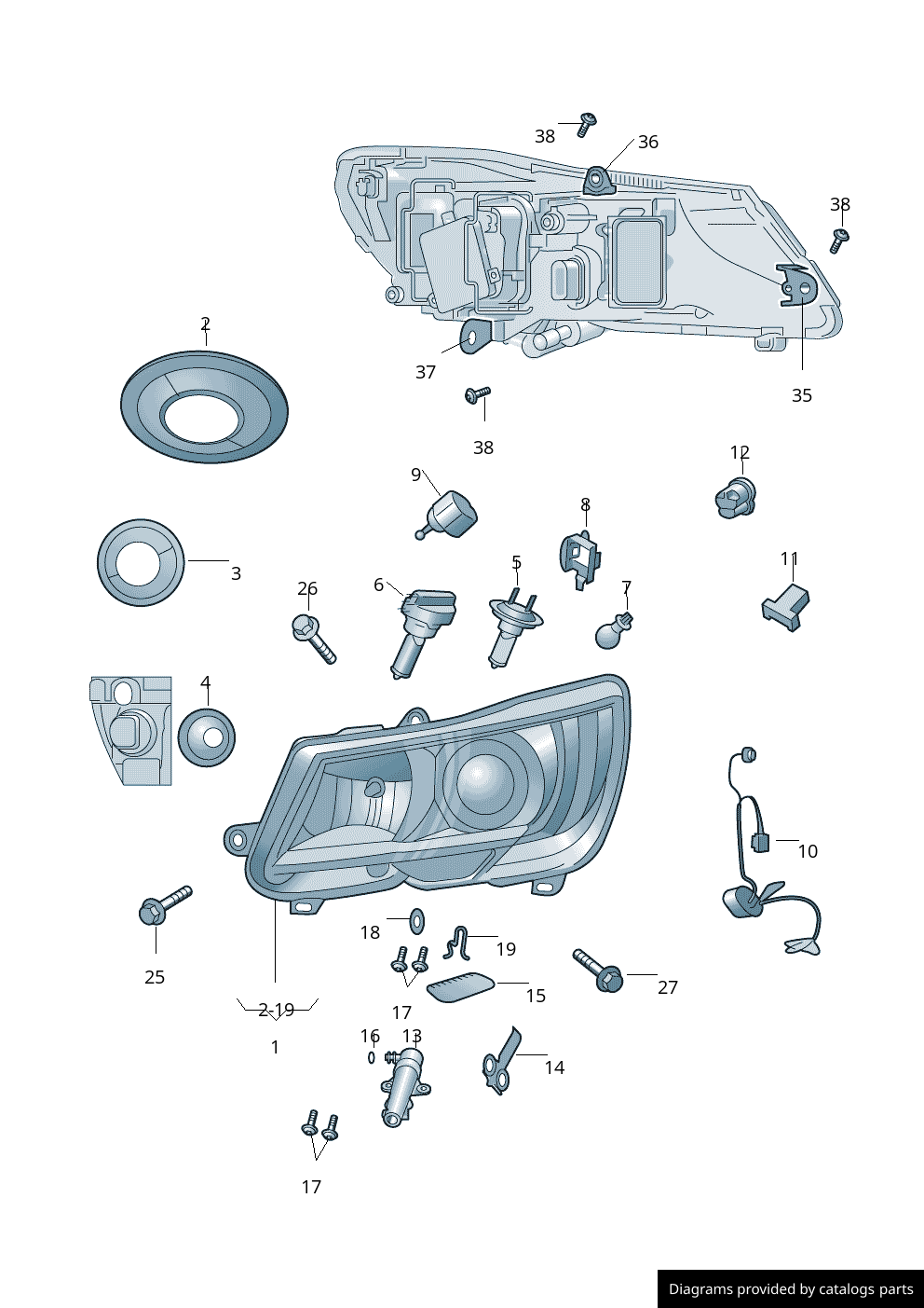 Car part diagram
