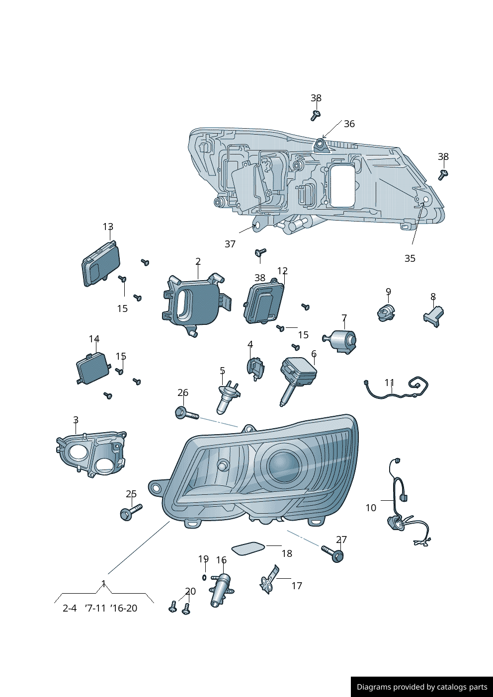 Car part diagram