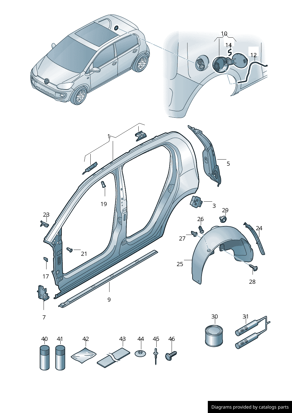Car part diagram