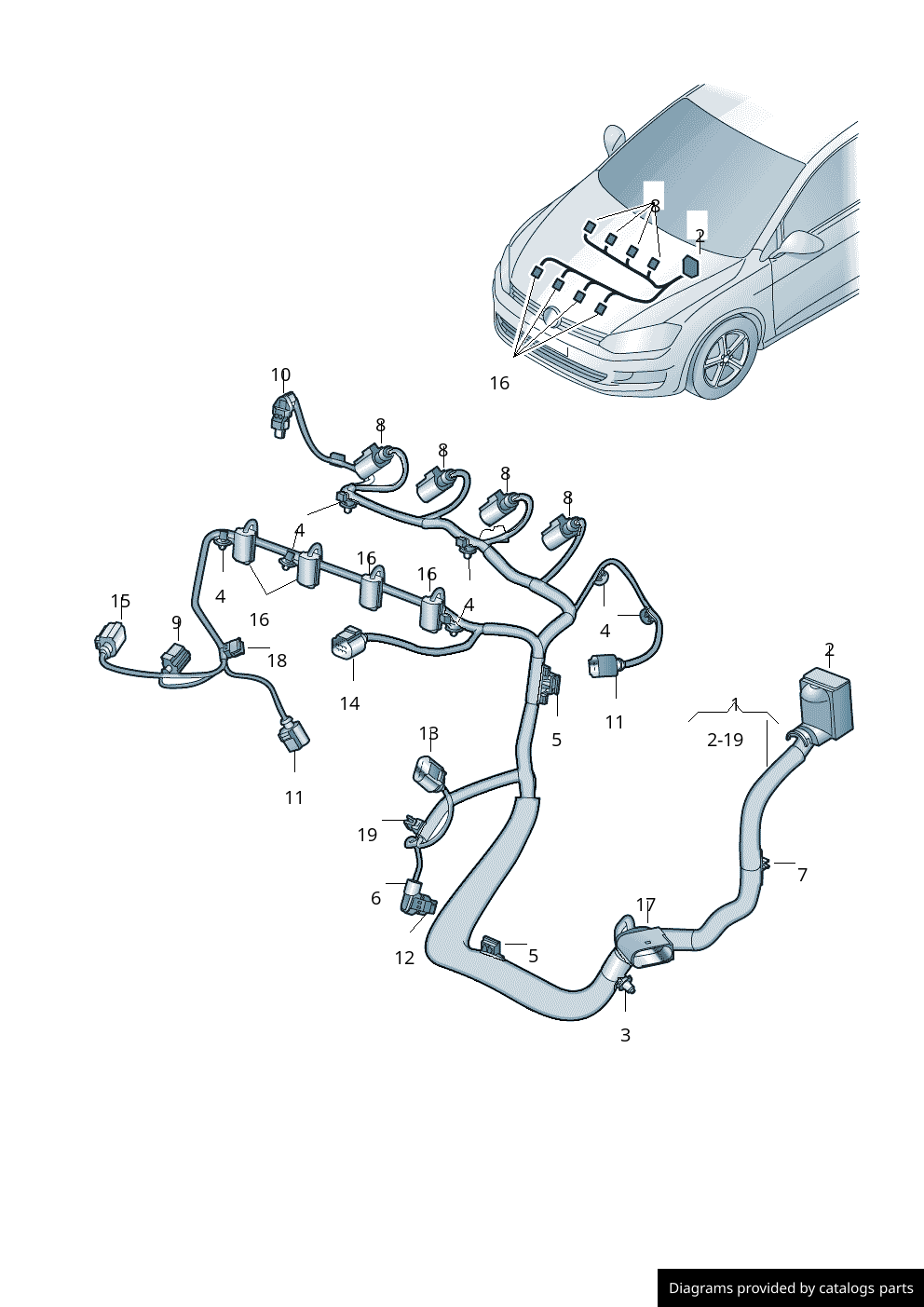 Car part diagram