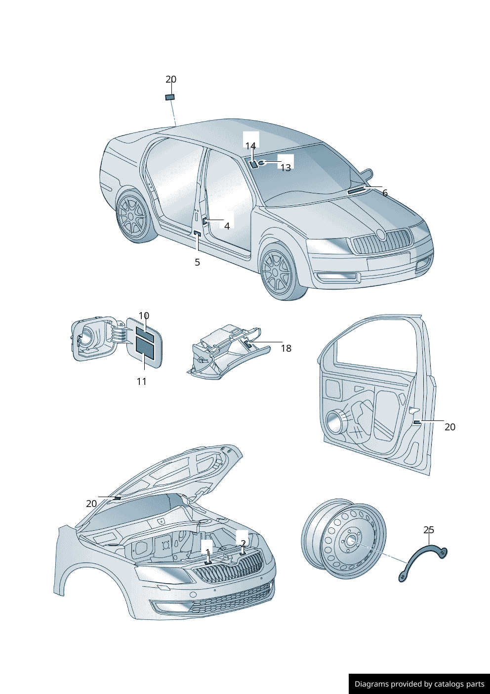 Car part diagram