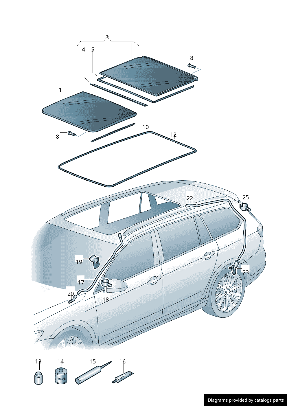 Car part diagram