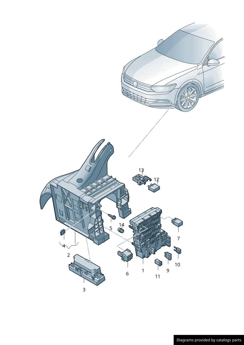 Car part diagram