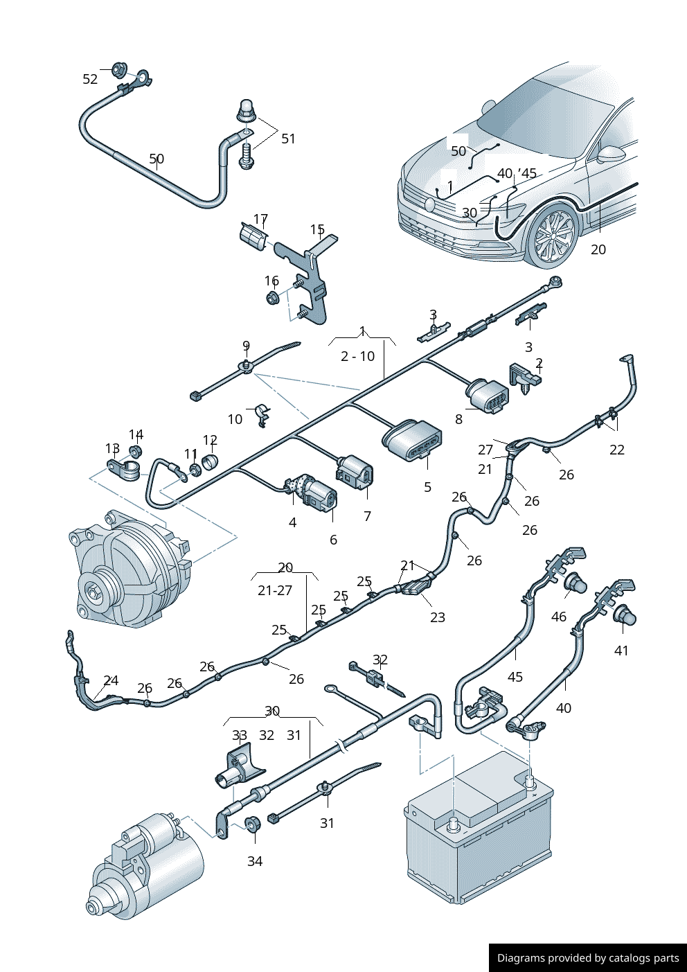 Car part diagram