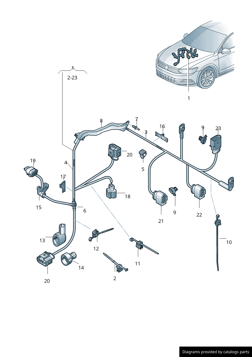 Car part diagram