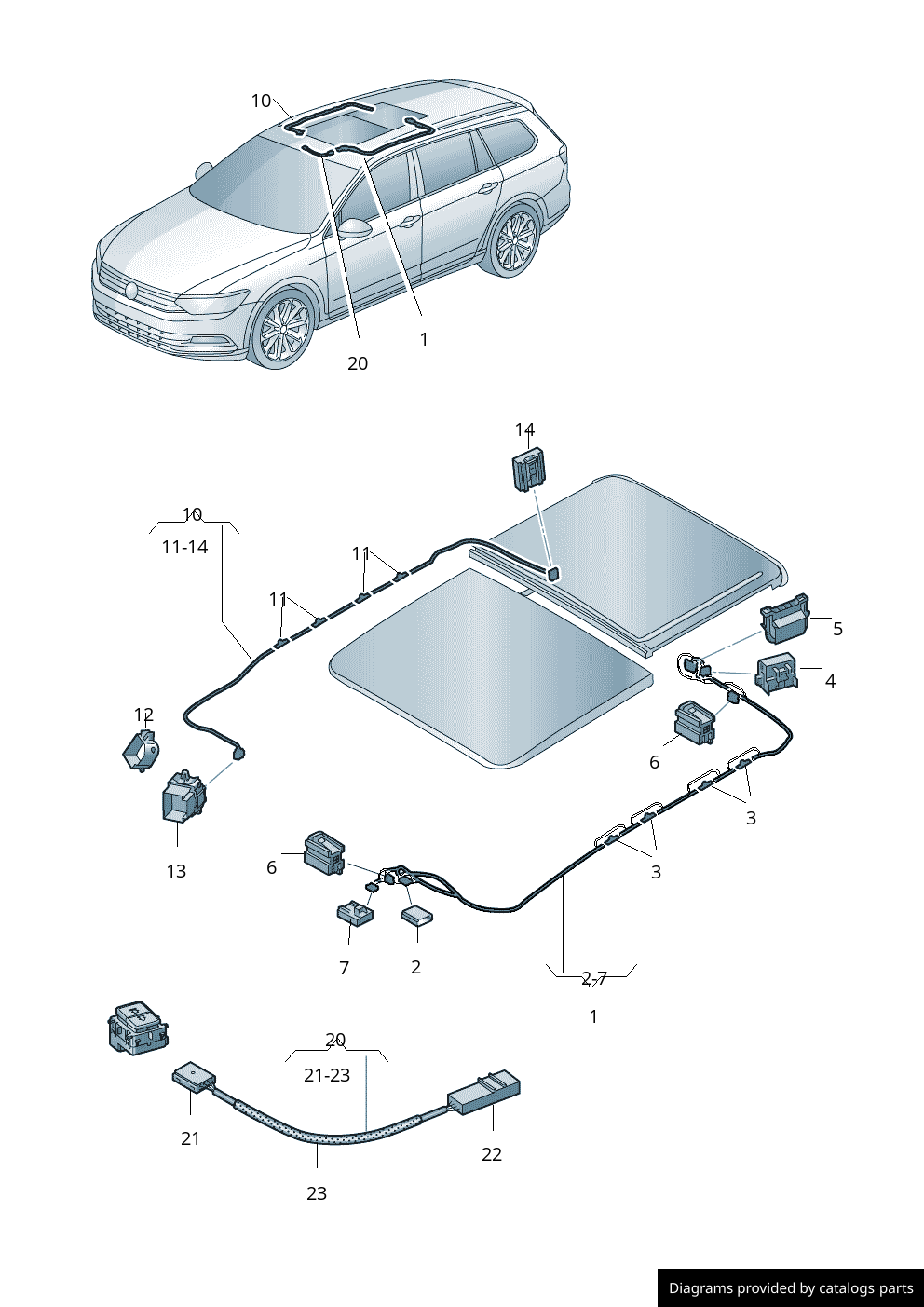 Car part diagram