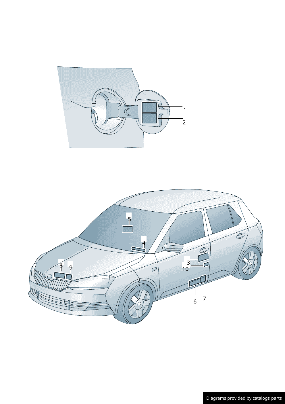 Car part diagram