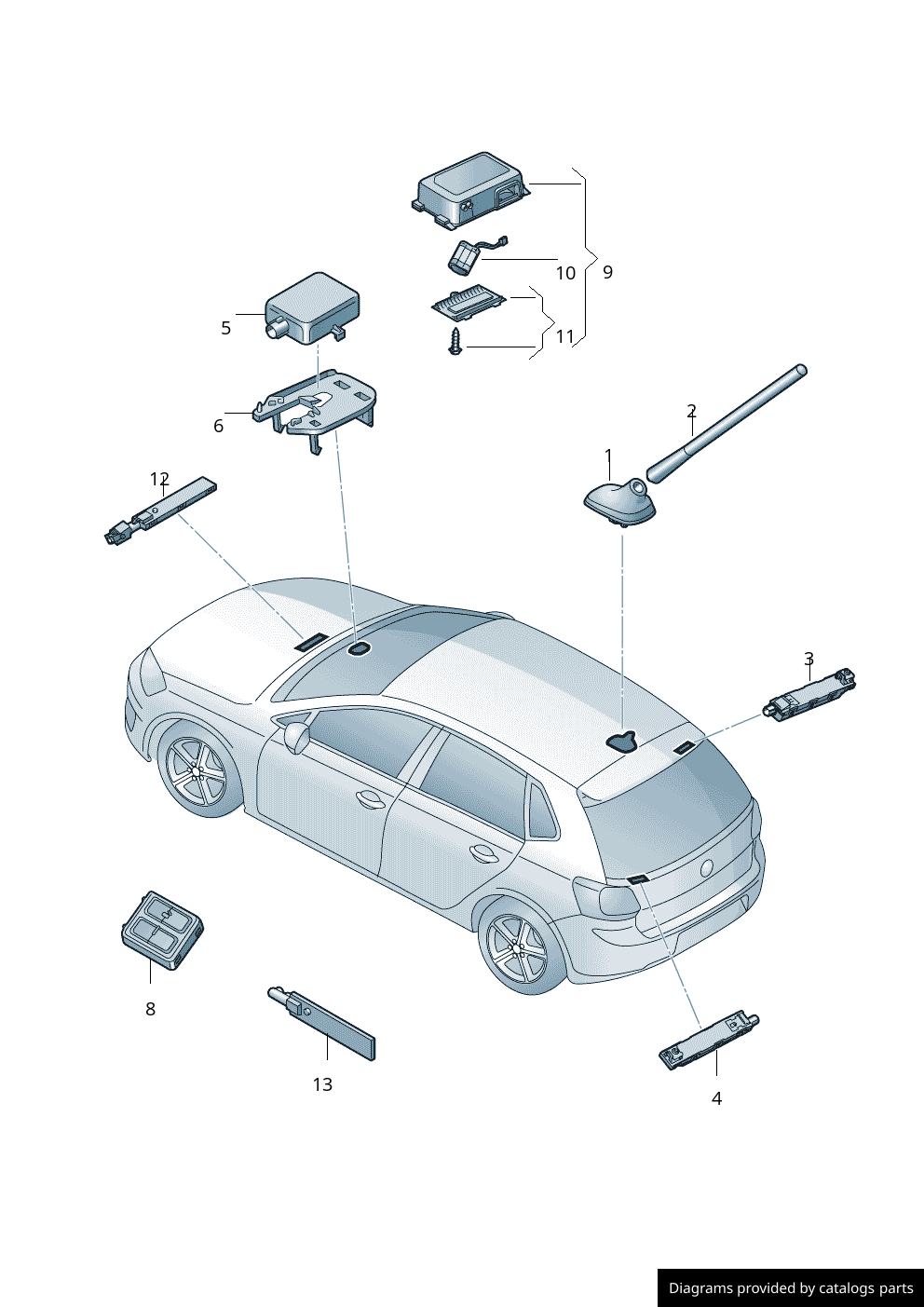 Car part diagram