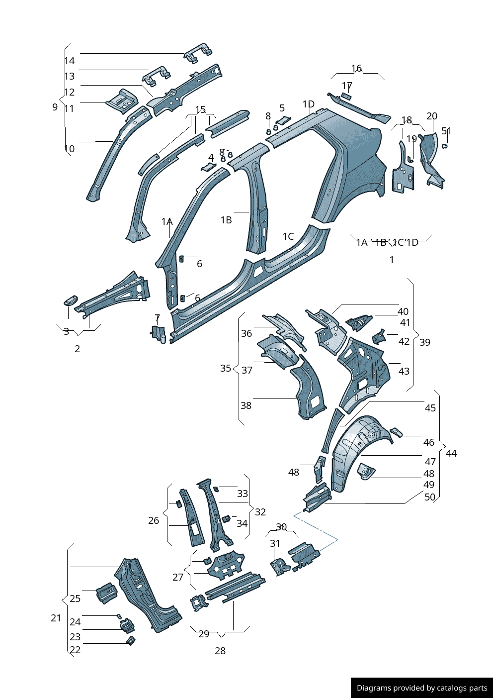 Car part diagram