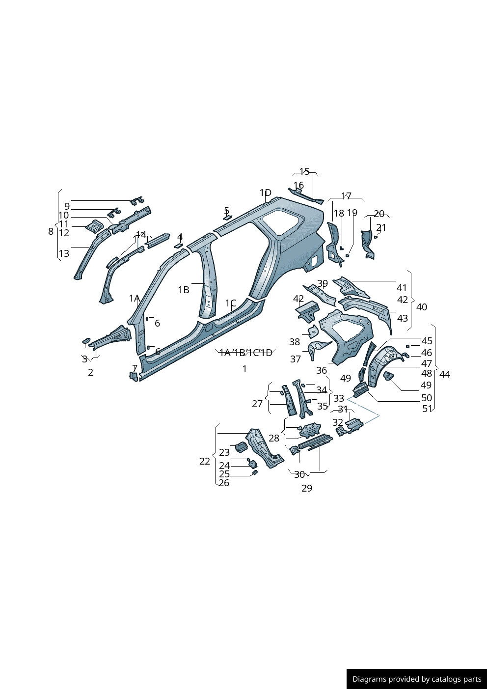 Car part diagram