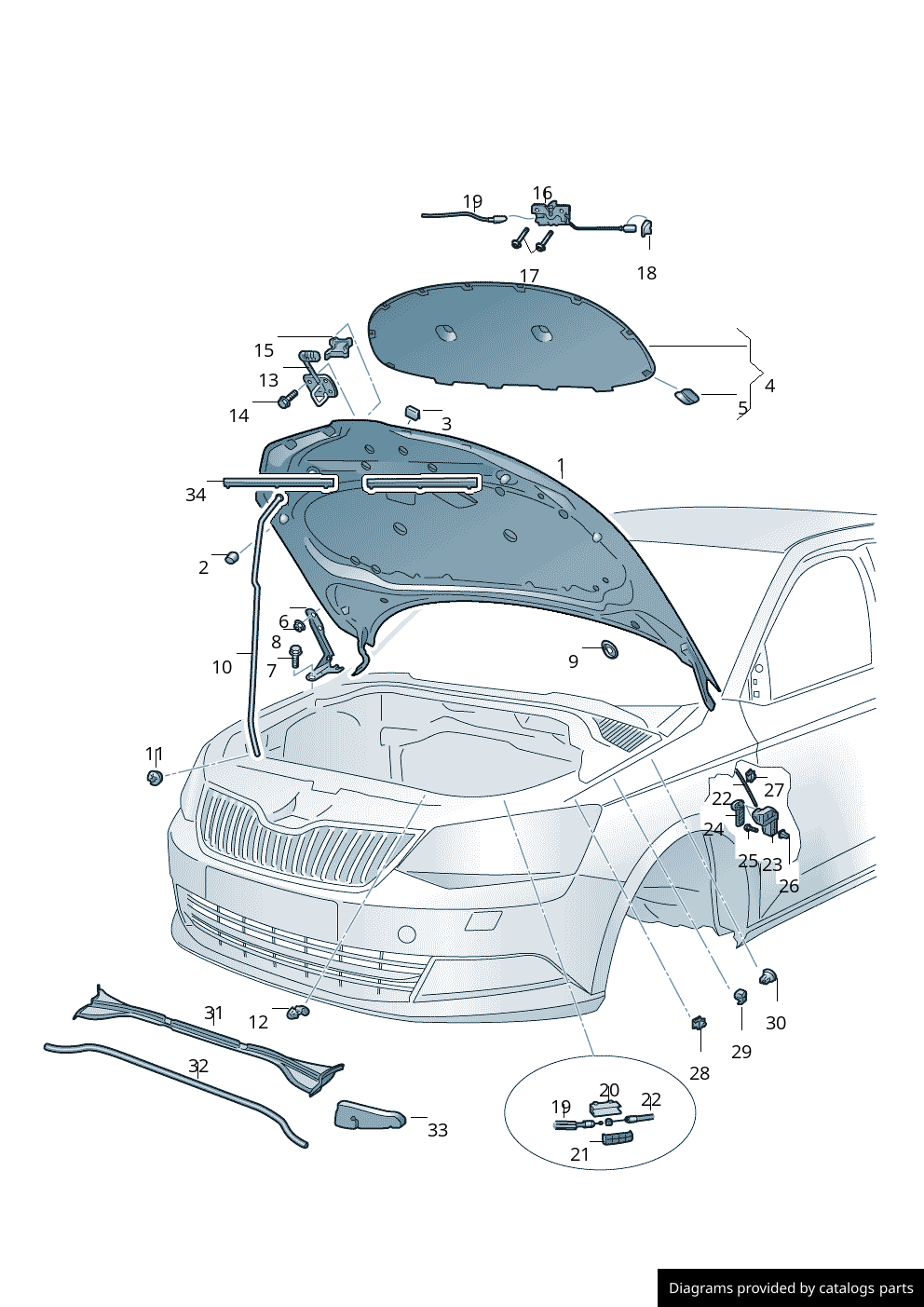 Car part diagram