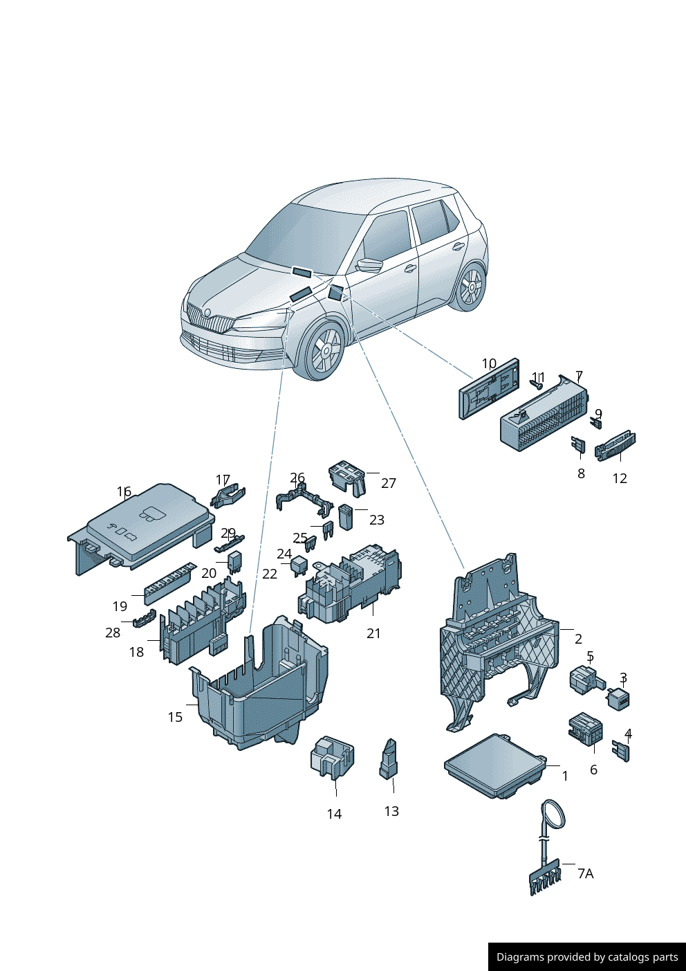 Car part diagram